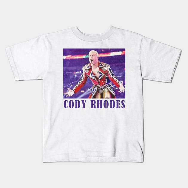 Cody Rhodes Kids T-Shirt by ahmadist